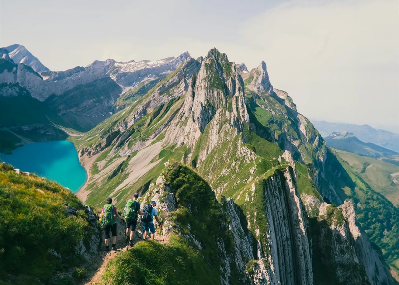 An illustrative Alpine landscape for seasonal programmes